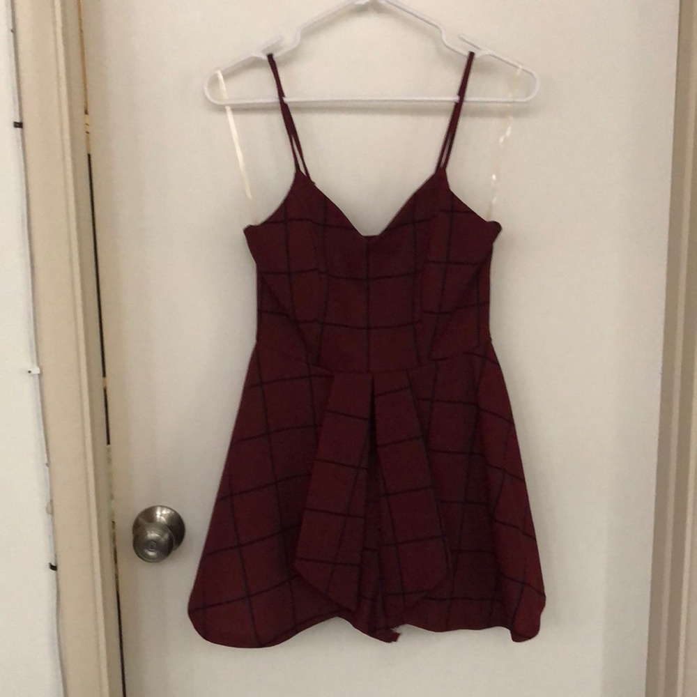 Burgundy romper